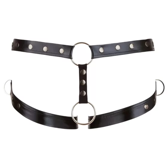 Svenjoyment - Harness with Penis Ring (Black) - M/L