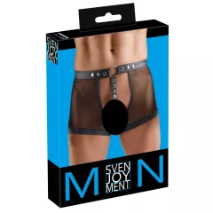   Svenjoyment - open fishnet men’s briefs with penis ring (black)