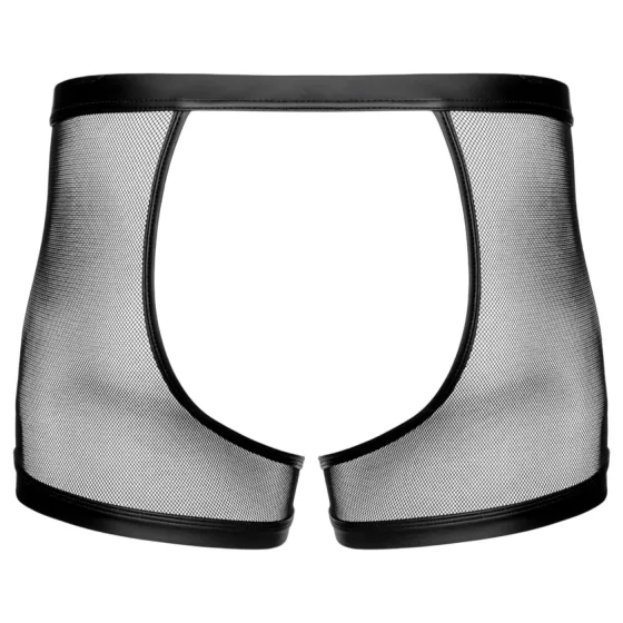 Svenjoyment - open fishnet men’s briefs with penis ring (black)