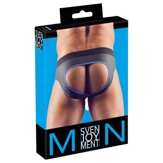 Svenjoyment - Open Jock Briefs (Black-Blue)