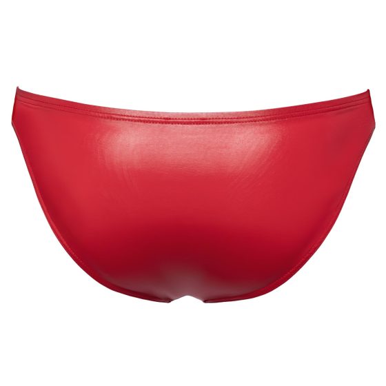 Svenjoyment - Men's Black Lace-Up Briefs (Red)