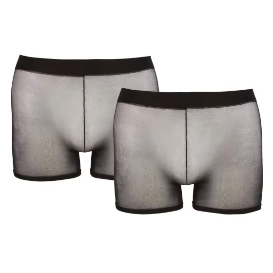 Svenjoyment - 2-piece black transparent boxer set (S-L)