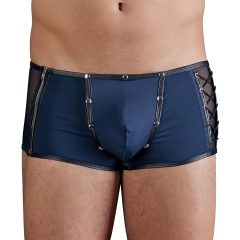 NEK - Blue Boxer Briefs with Black Lace-Up and Mesh Panels