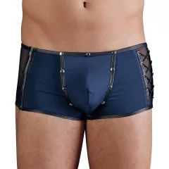   NEK - Blue Boxer Briefs with Black Lace-Up and Mesh Panels - XL