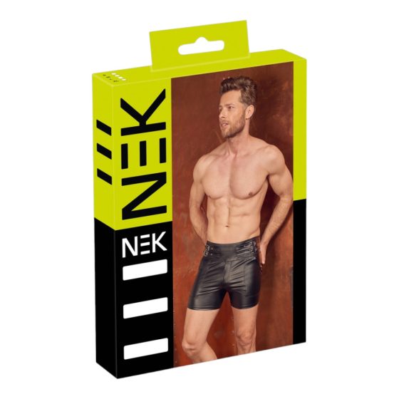 NEK - men's shorts with metal buckle (black)