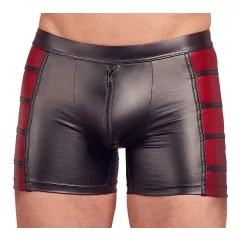 NEK - Black Boxer Briefs with Red Side Panels and Zipper