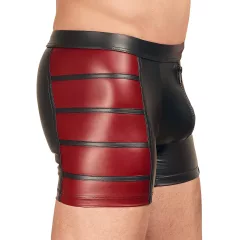 NEK - Black Boxer Briefs with Red Side Panels and Zipper