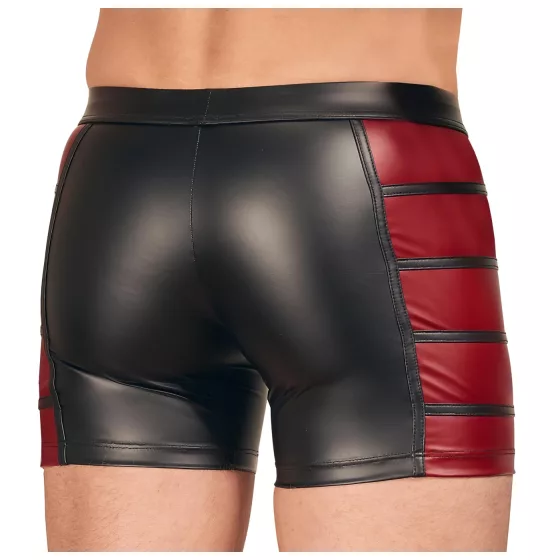 NEK - Black Boxer Briefs with Red Side Panels and Zipper - XL