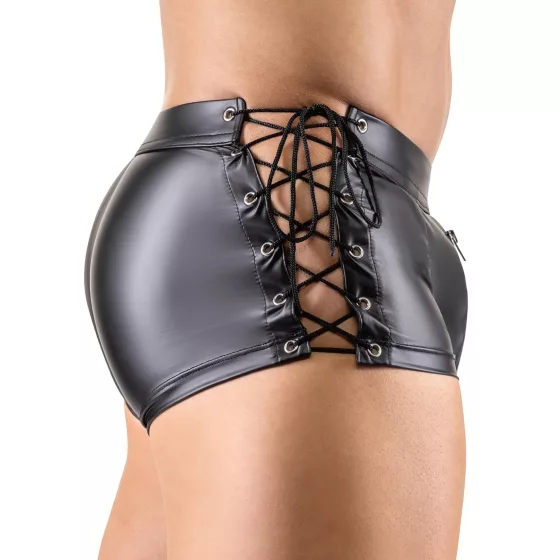 Svenjoyment - Lace-Up Matte Black Boxers - M