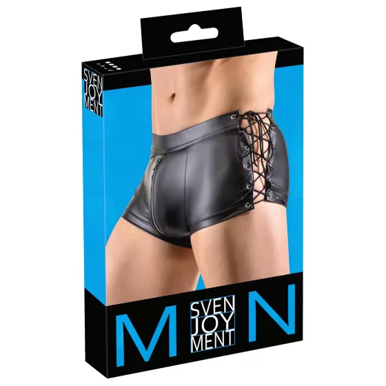 Svenjoyment - Lace-Up Matte Black Boxers - XL