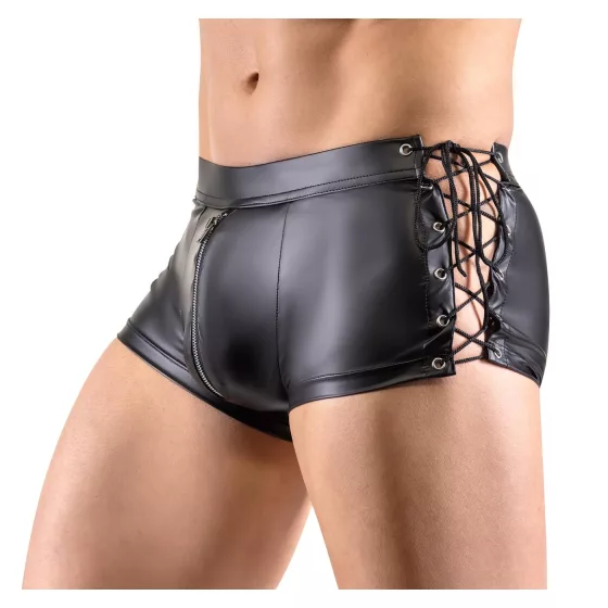 Svenjoyment - Lace-Up Matte Black Boxers - XL
