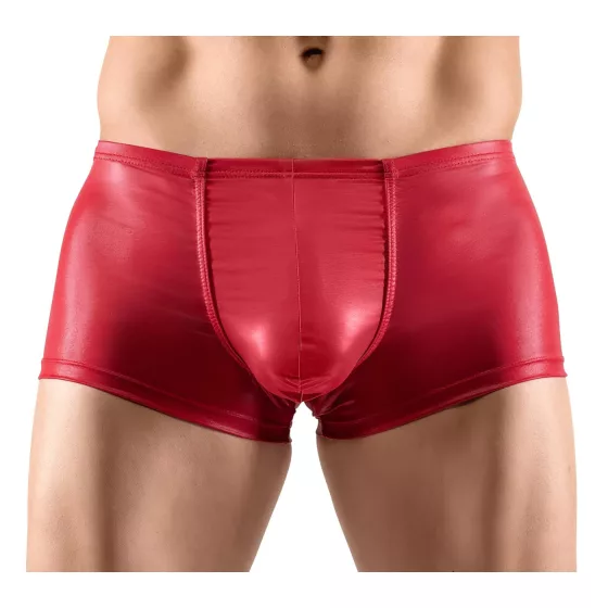 Svenjoyment - Shiny Push-Up Boxer Briefs (Red) - M
