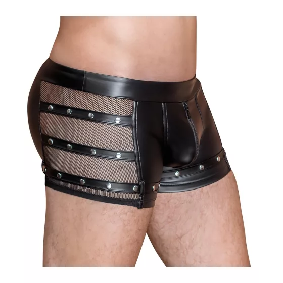 NEK - Black Boxer with Rivets and Zipper
