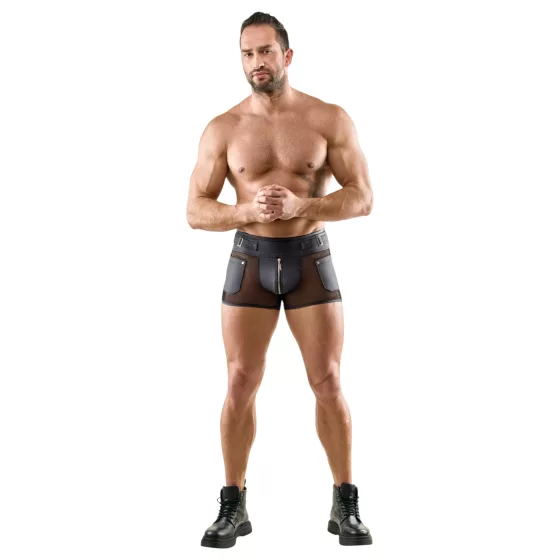 Svenjoyment - men’s mesh briefs with pockets (black)