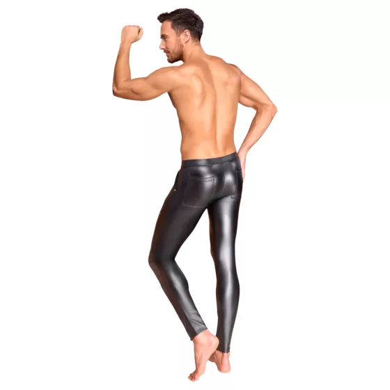 NEK - matte-effect men’s trousers (black) - L