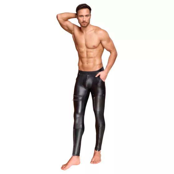 NEK - matte-effect men’s trousers (black) - XL