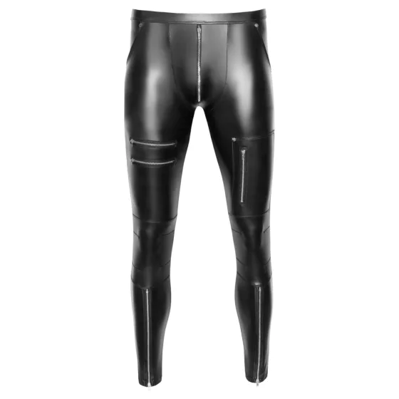 NEK - matte-effect men’s trousers (black) - XL