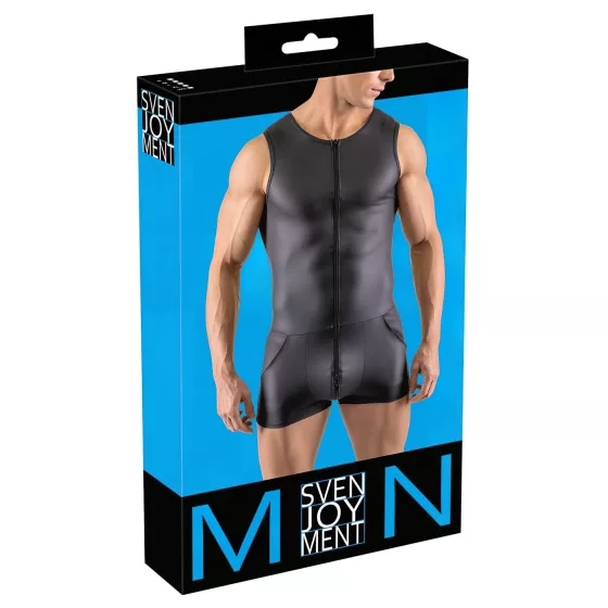 Svenjoyment - Men's Sleeveless Black Romper - L