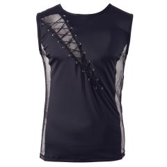 Svenjoyment - Men's Lace-Up Top (Black)