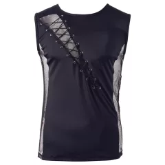 Svenjoyment - Men's Lace-Up Top (Black)