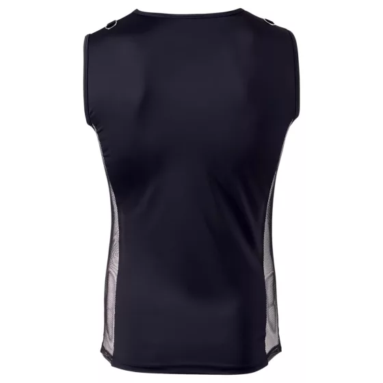 Svenjoyment - one‑sleeved lace‑up men’s top (black) - XL