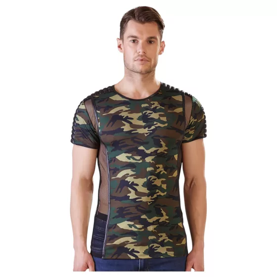 / NEK - Men's Camo T-Shirt (Green-Brown)