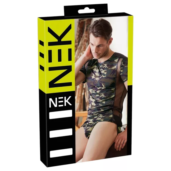 / NEK - Men's Camo T-Shirt (Green-Brown)