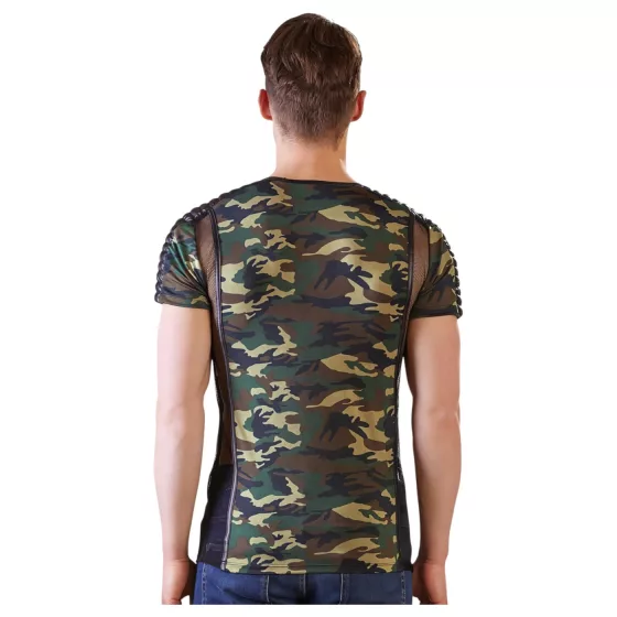 / NEK - Men's Camo T-Shirt (Green-Brown)