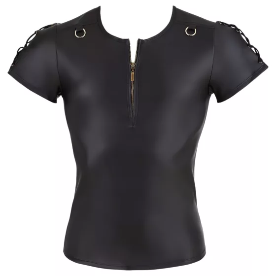 / NEK - matte-effect short-sleeved men's top (black)