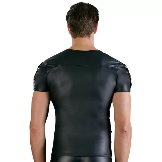 / NEK - matte-effect short-sleeved men's top (black)