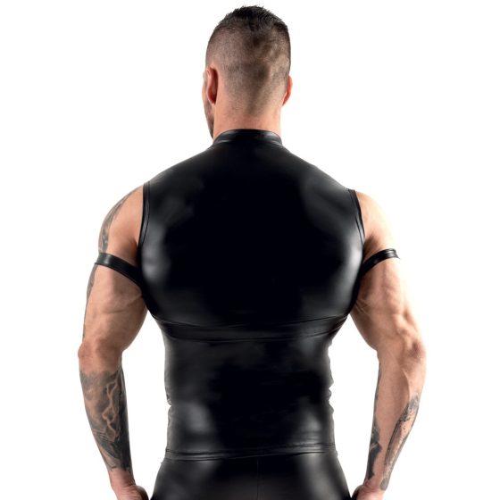 Svenjoyment - men's sleeveless top with sleeves (black)
