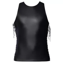 Svenjoyment - men's matte lace‑up side top (black)