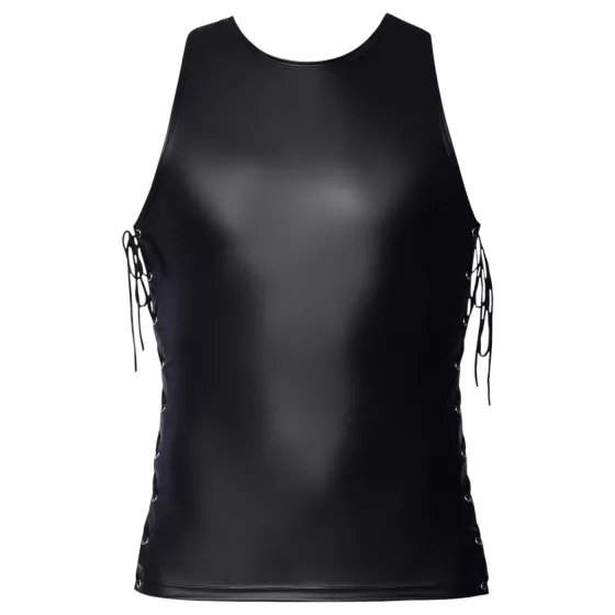 Svenjoyment - men's matte lace‑up side top (black)