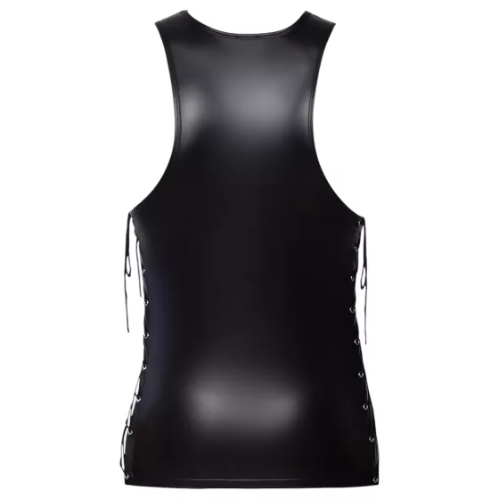 Svenjoyment - men's matte lace‑up side top (black)