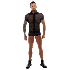 Svenjoyment - lace men’s shirt (black)