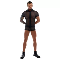 Svenjoyment - lace men’s shirt (black)