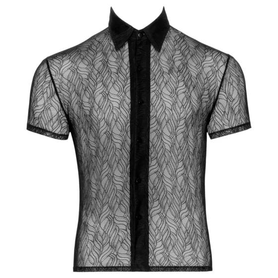 Svenjoyment - lace men’s shirt (black)