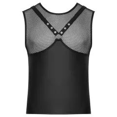   Svenjoyment - sleeveless men’s top with harness-style chest (black)