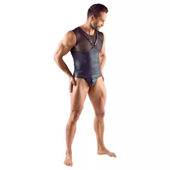 Svenjoyment - harness-style sleeveless men’s top (black) - M