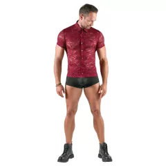 Svenjoyment - men’s floral lace shirt (red)