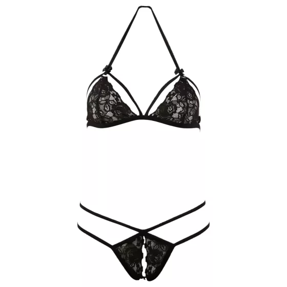 Cottelli - Open Lace Set (Black) 