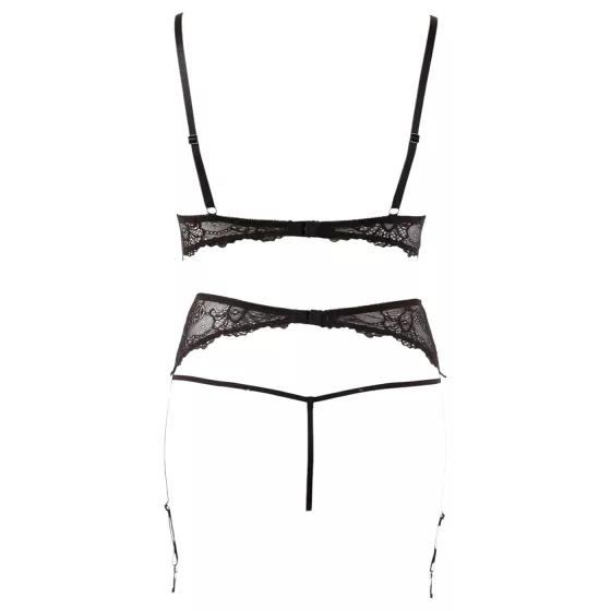 Abierta Fina - Pearl Lace Lingerie Set - XL