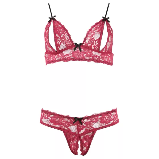 Cottelli - Seductive Lace Bra Set (Red) - L