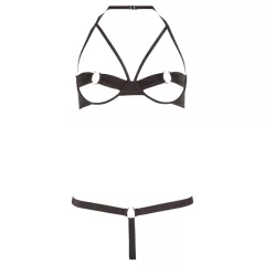 Cottelli - Black Metal Ring Bra Set
