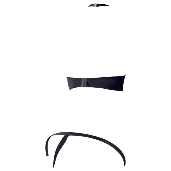 Cottelli - Black Metal Ring Bra Set - 85B/L