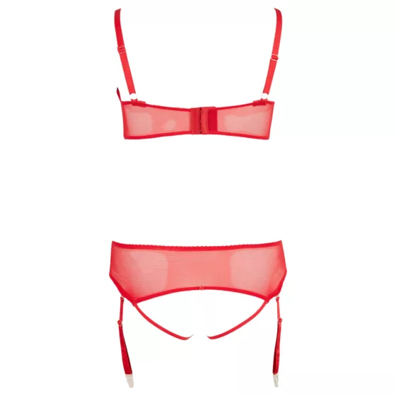 Cottelli Plus Size - Versatile Lingerie Duo (Red) - 95E/2XL
