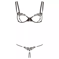 Cottelli - Glittering Embroidered Bra Set (Black) 