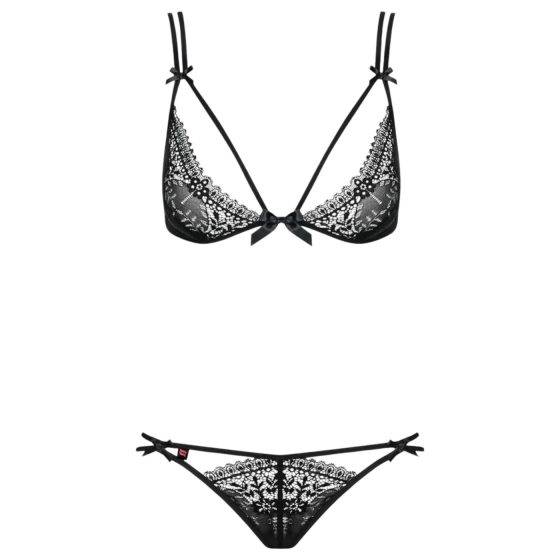 / Obsessive Intensa - Double Strap Bra Set (Black)