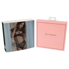 Petite Noir Exclusive - Black Striped Bra Set