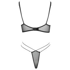 Cottelli - Sheer Lace Bra Set (Black)